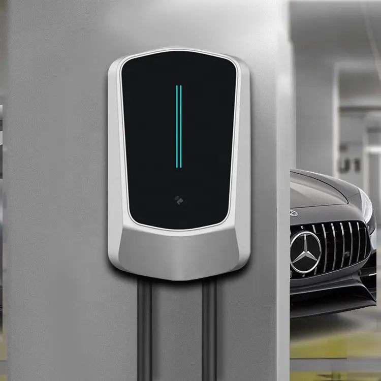 Wallbox EV Charger 7/11/22KW with 4.3" LCD | App, Card & Password Access