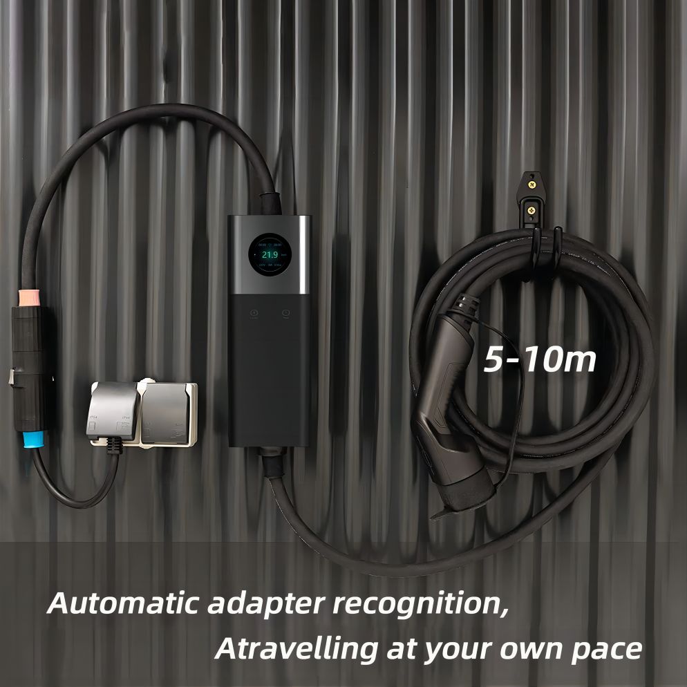 Customizable Level 2 Portable EV Charging Station with WiFi & App | 7kW-22kW