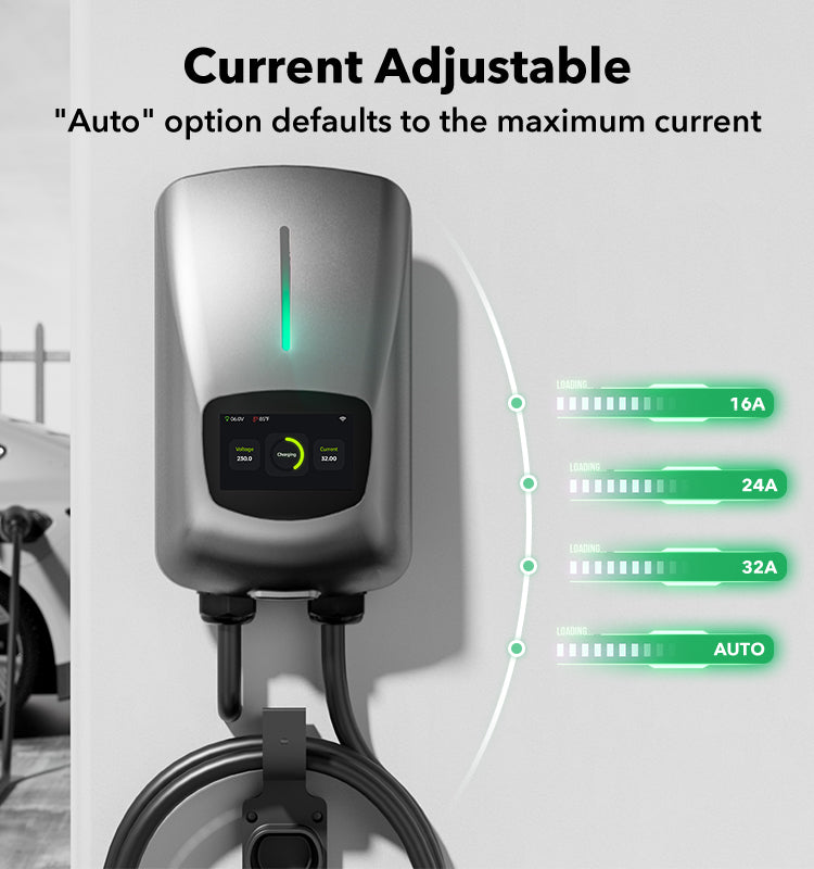 OEM Factory APP Voice Control 32A 7kW Type 2 Ev Fast European Standard Car Electric Charger Station