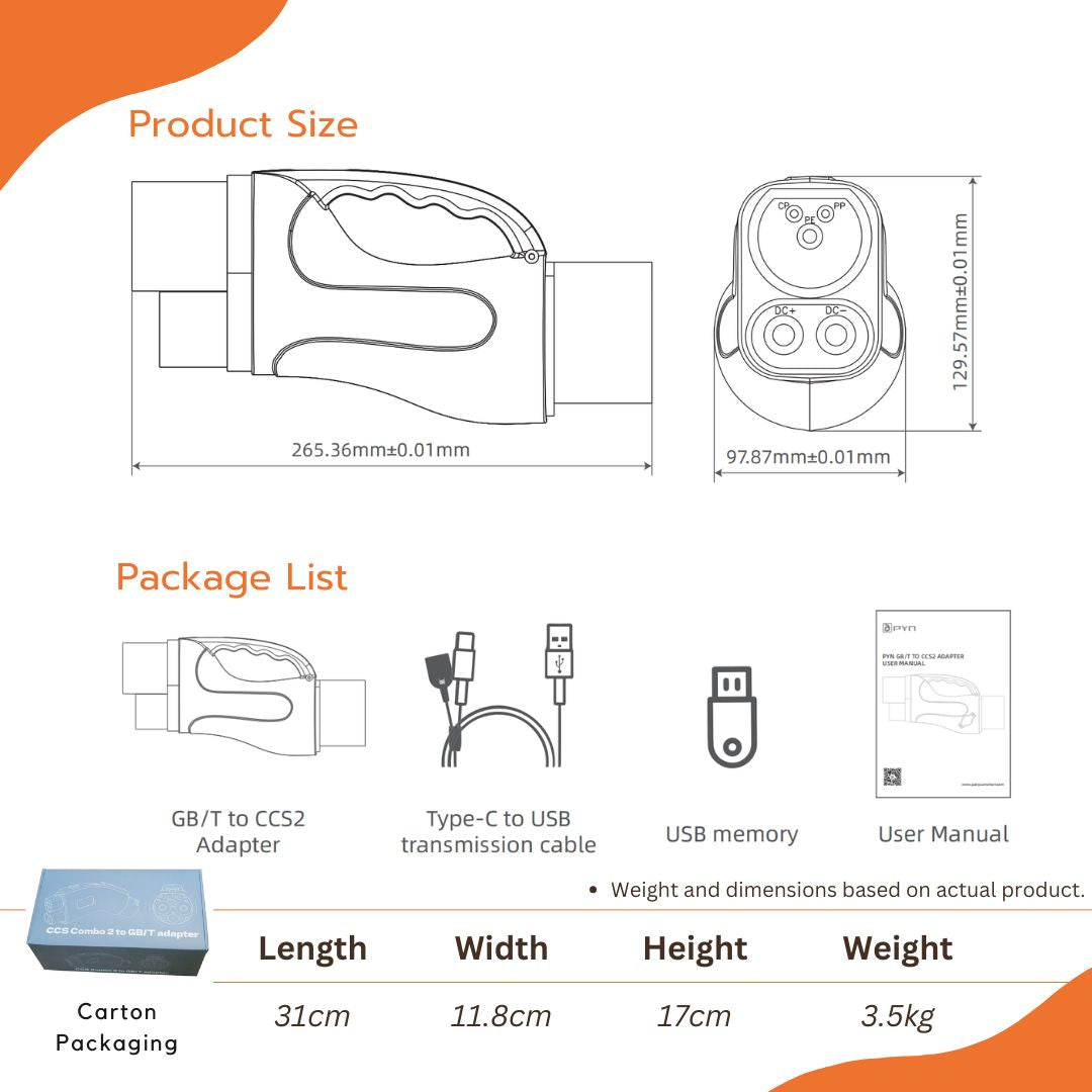 New Design GBT to CCS2 EV Charging Adapter | 1000V 300A DC