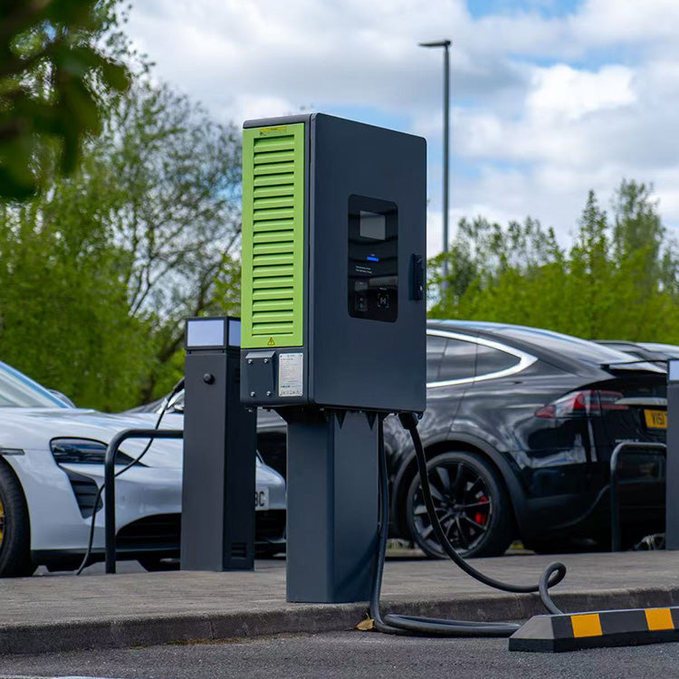 Commercial DC Fast EV Charger | 20-60KW Dual CCS2 | RFID & OCPP