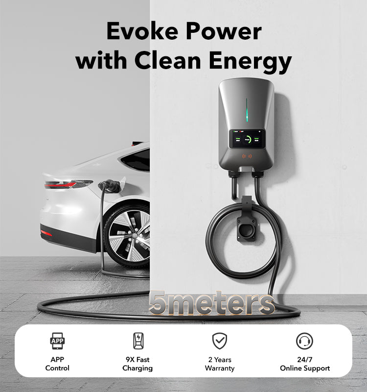 22KW Fast EV Charger with App, WiFi & Dynamic Load Balancing