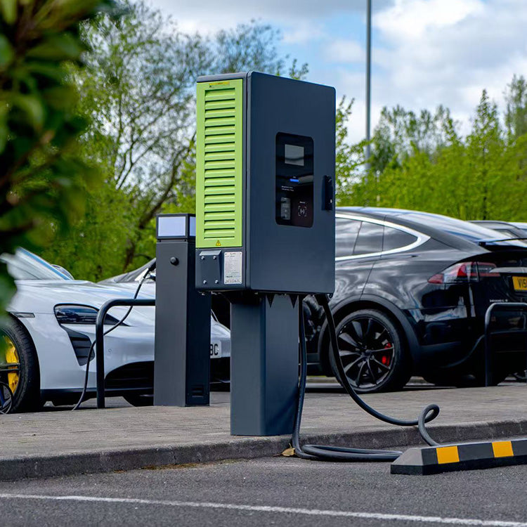 Commercial DC Fast EV Charger | 20-60KW Dual CCS2 | RFID & OCPP