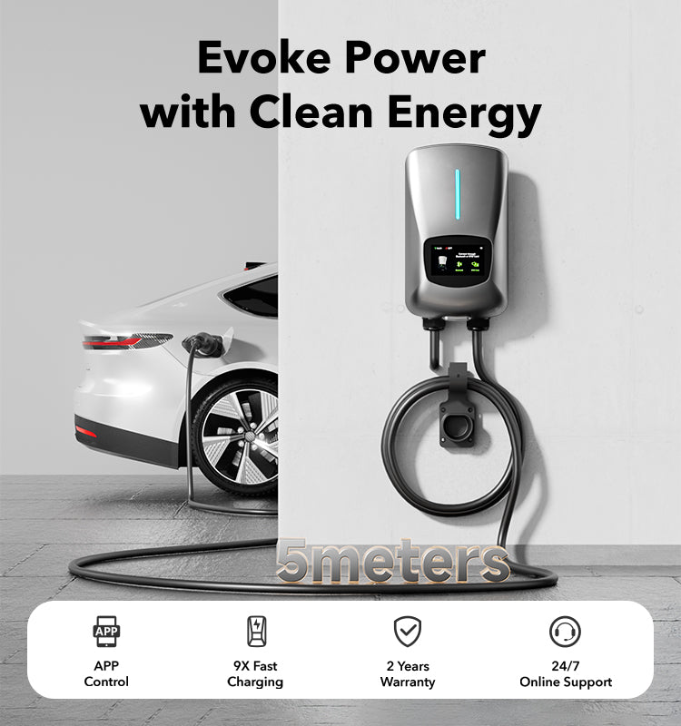 OEM Factory APP Voice Control 32A 7kW Type 2 Ev Fast European Standard Car Electric Charger Station