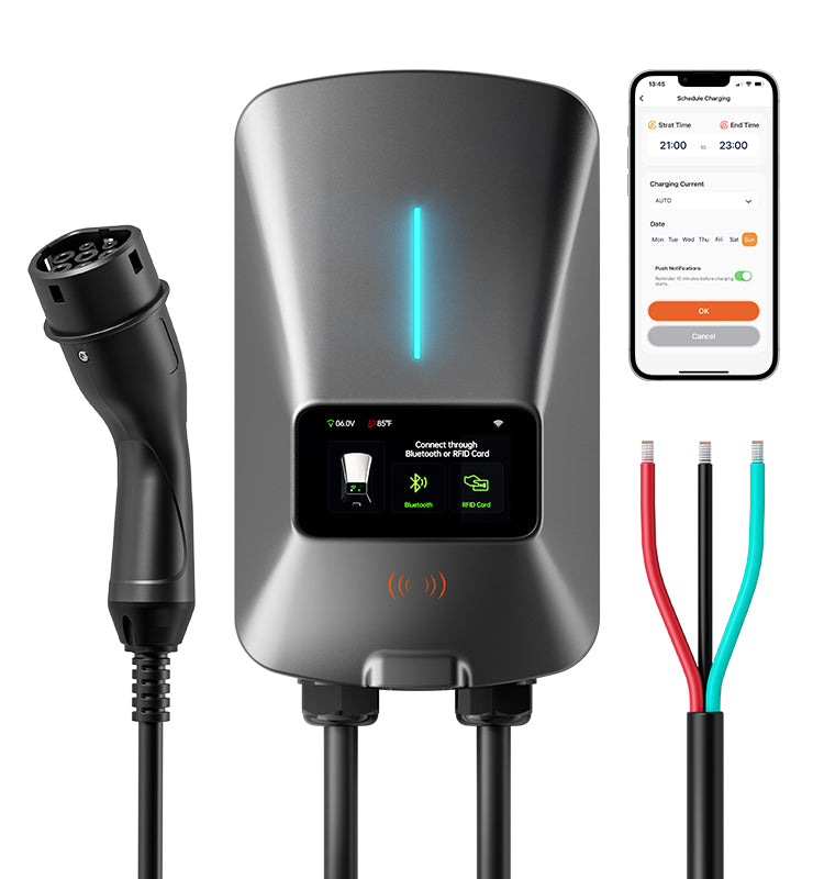 22KW Fast EV Charger with App, WiFi & Dynamic Load Balancing
