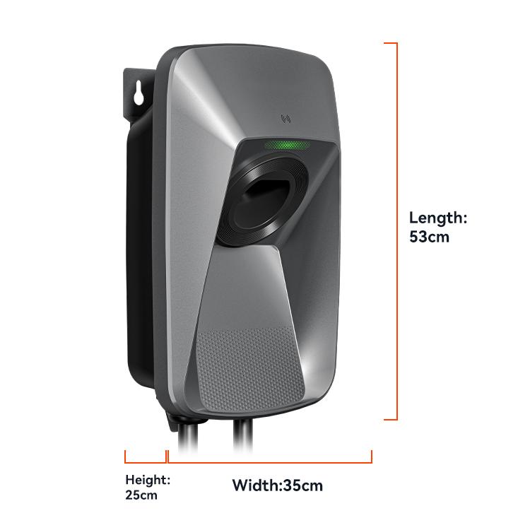 LED Status AC One Phase EV Charger CE TUV Approval 22 kW Portable 7.4kW EV Charging Station with Dynamic