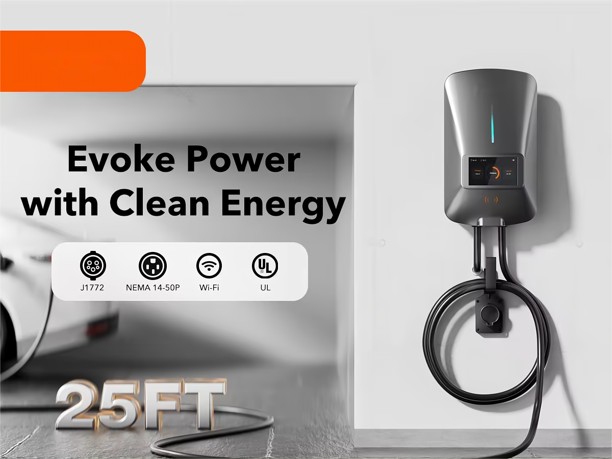 22KW Fast EV Charger with App, WiFi & Dynamic Load Balancing