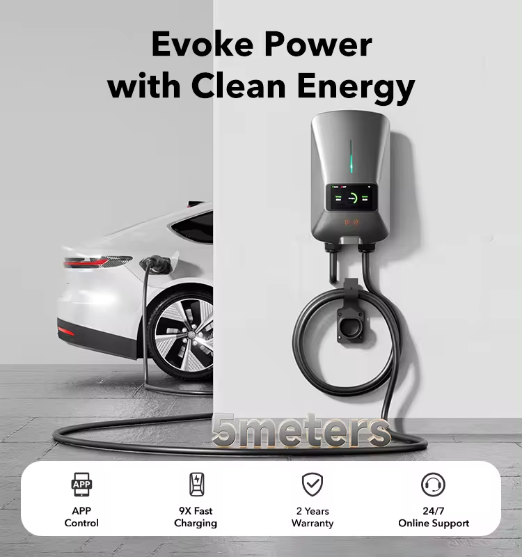 22KW Fast EV Charger with App, WiFi & Dynamic Load Balancing