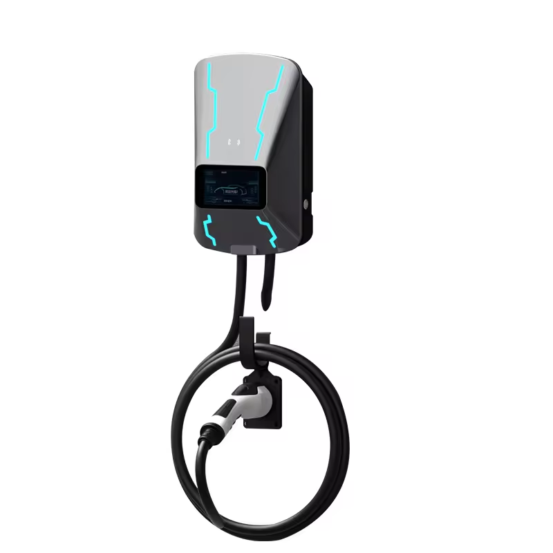 OEM Custom 32A Single Phase 7KW Intelligent Voice-Controlled Charging Station Wallbox Electric Vehicle Ev IP55 Safe Charger