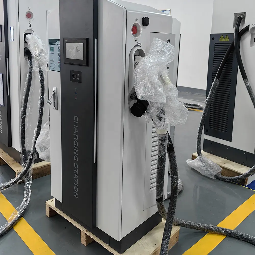 60-480kW Integrated Floor-Mounted DC EV Charging Station Dual Guns, Fast Charger for Commercial Use