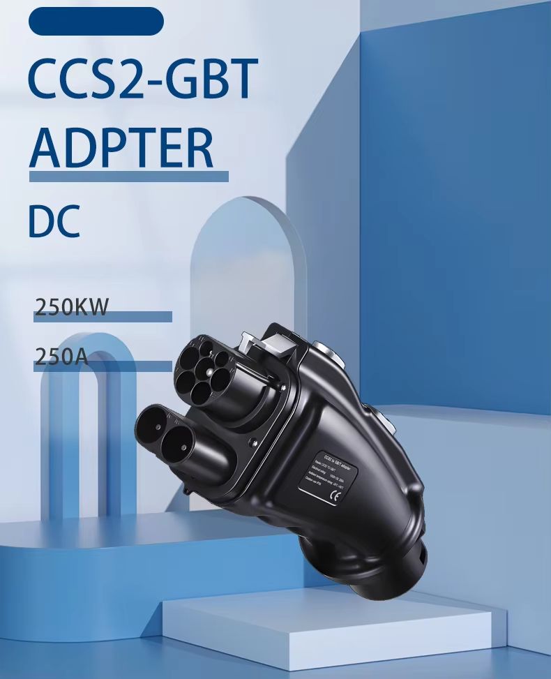 Upgraded 250A CCS2 to GBT DC Charging EV Adapter
