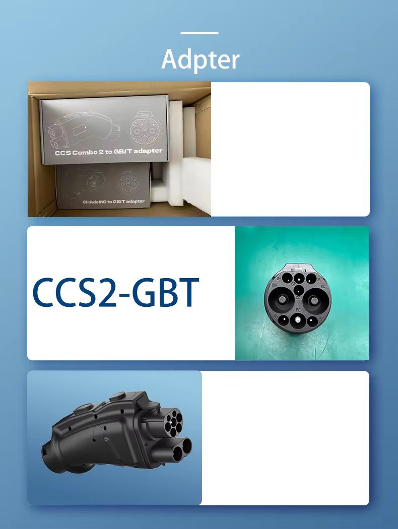 Upgraded 250A CCS2 to GBT DC Charging EV Adapter