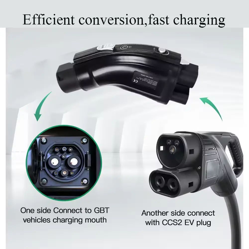 Upgraded 250A CCS2 to GBT DC Charging EV Adapter