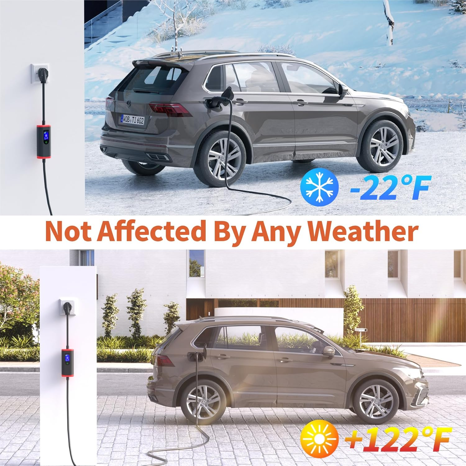 Wholesale Electric Car 16a 32a 3.5kw 7kw Ev Charging Station Portable Ev Charger with Screen Adjustable
