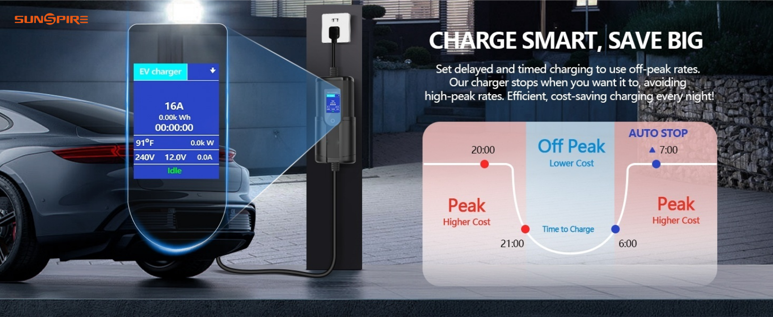 Wholesale Electric Car 16a 32a 3.5kw 7kw Ev Charging Station Portable Ev Charger with Screen Adjustable