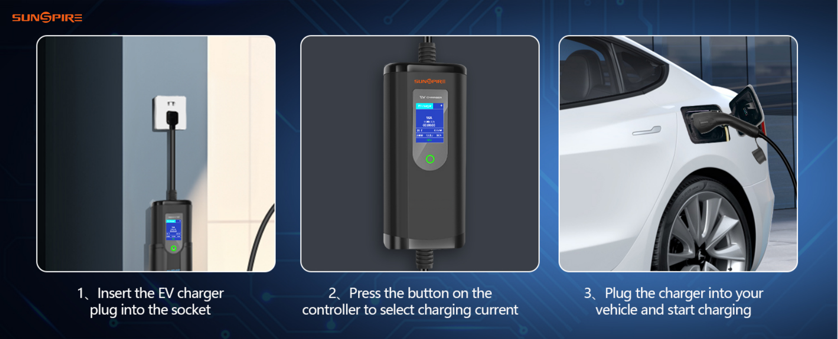 Wholesale Electric Car 16a 32a 3.5kw 7kw Ev Charging Station Portable Ev Charger with Screen Adjustable