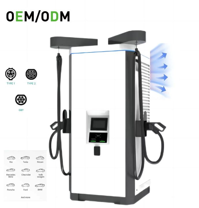 60kW~350kW CCS1/CCS2 Commercial ETL FCC Certification DC Fast Charging EV Car Charger