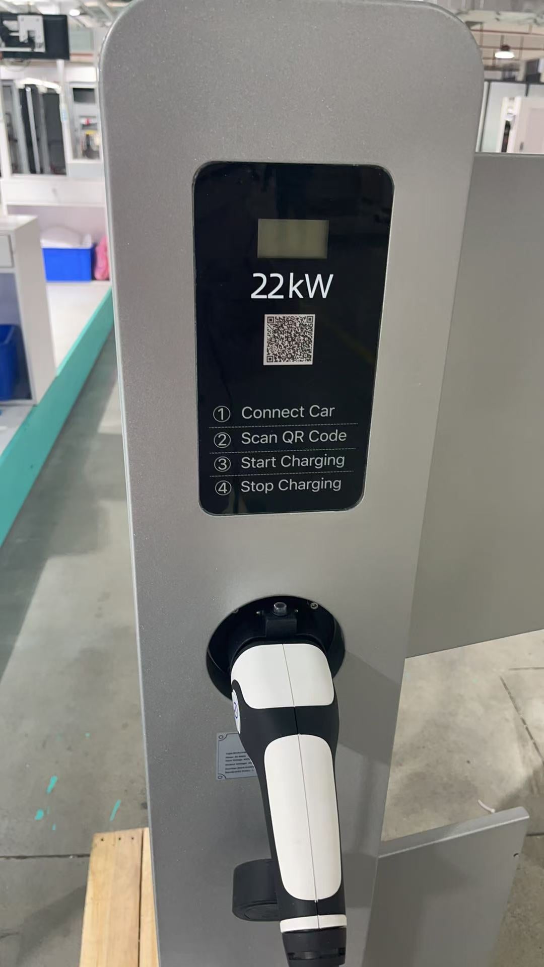 Dual Gun Floor Stand EV Charging Station | 2x7KW, 2x11KW, 2x22KW | OCPP Compliant