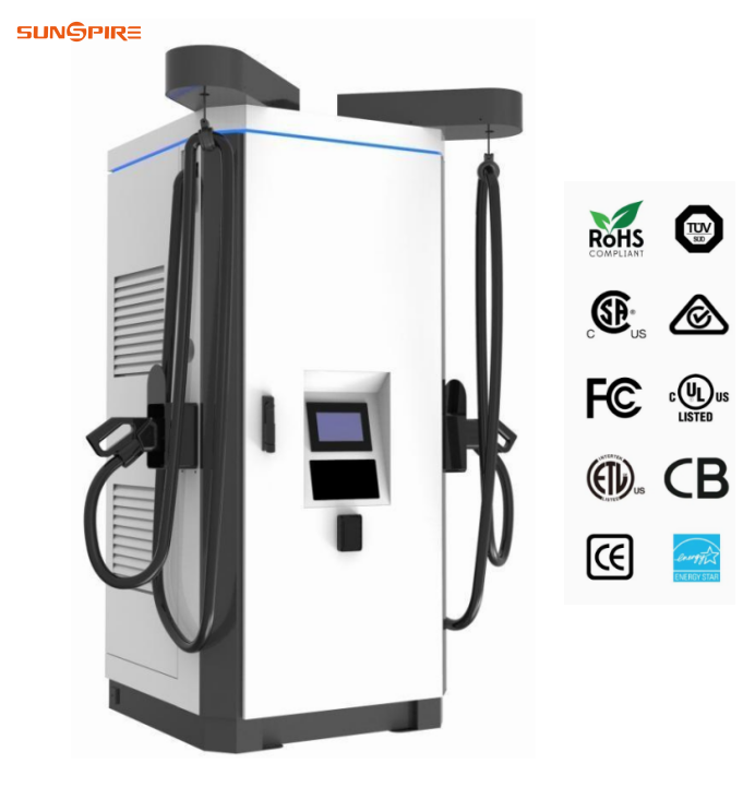 60kW~350kW CCS1/CCS2 Commercial ETL FCC Certification DC Fast Charging EV Car Charger
