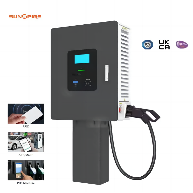 Commercial Fast Wall-Mounted Charger | 30-60KW | CCS2 Single Gun