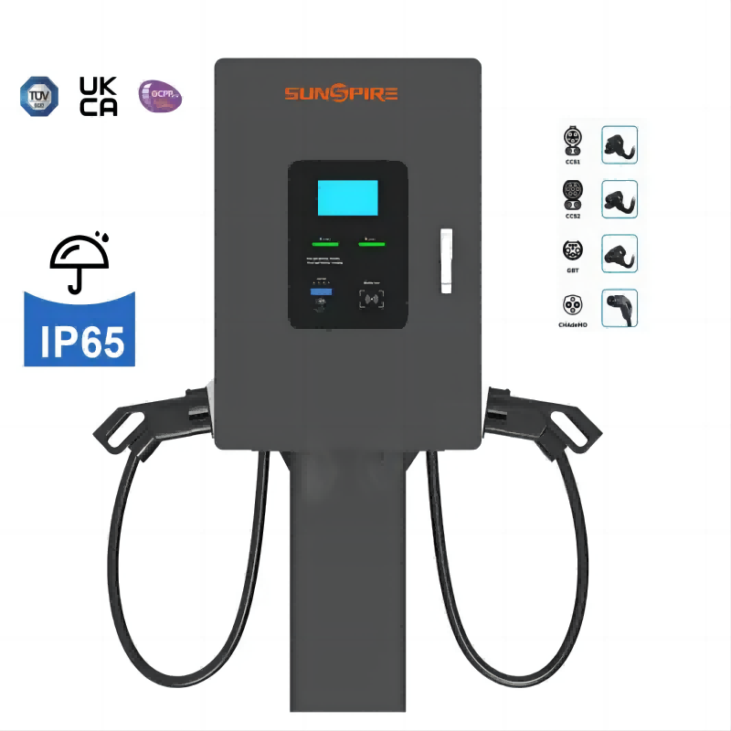 Commercial Fast Wall-Mounted Charger | 30-60KW | CCS2 Single Gun