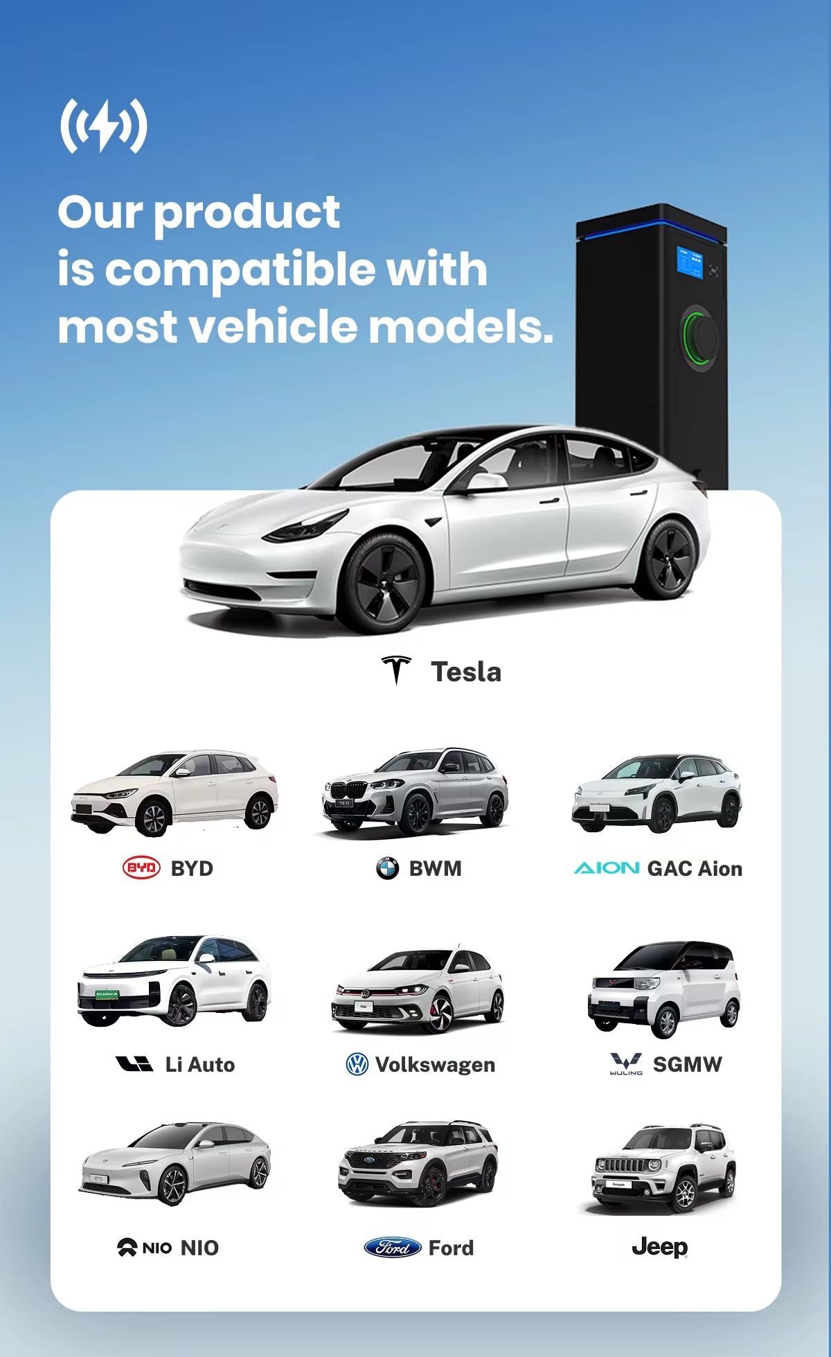 Dual EV Charger 7.4KW/22KW with Dynamic Load Balance | Type 2, 3-Phase