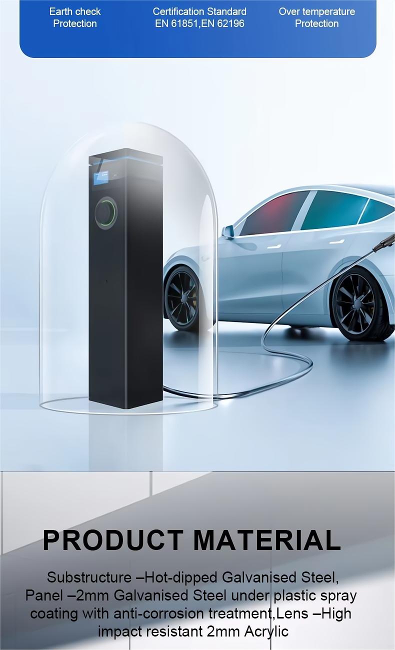 Dual EV Charger 7.4KW/22KW with Dynamic Load Balance | Type 2, 3-Phase