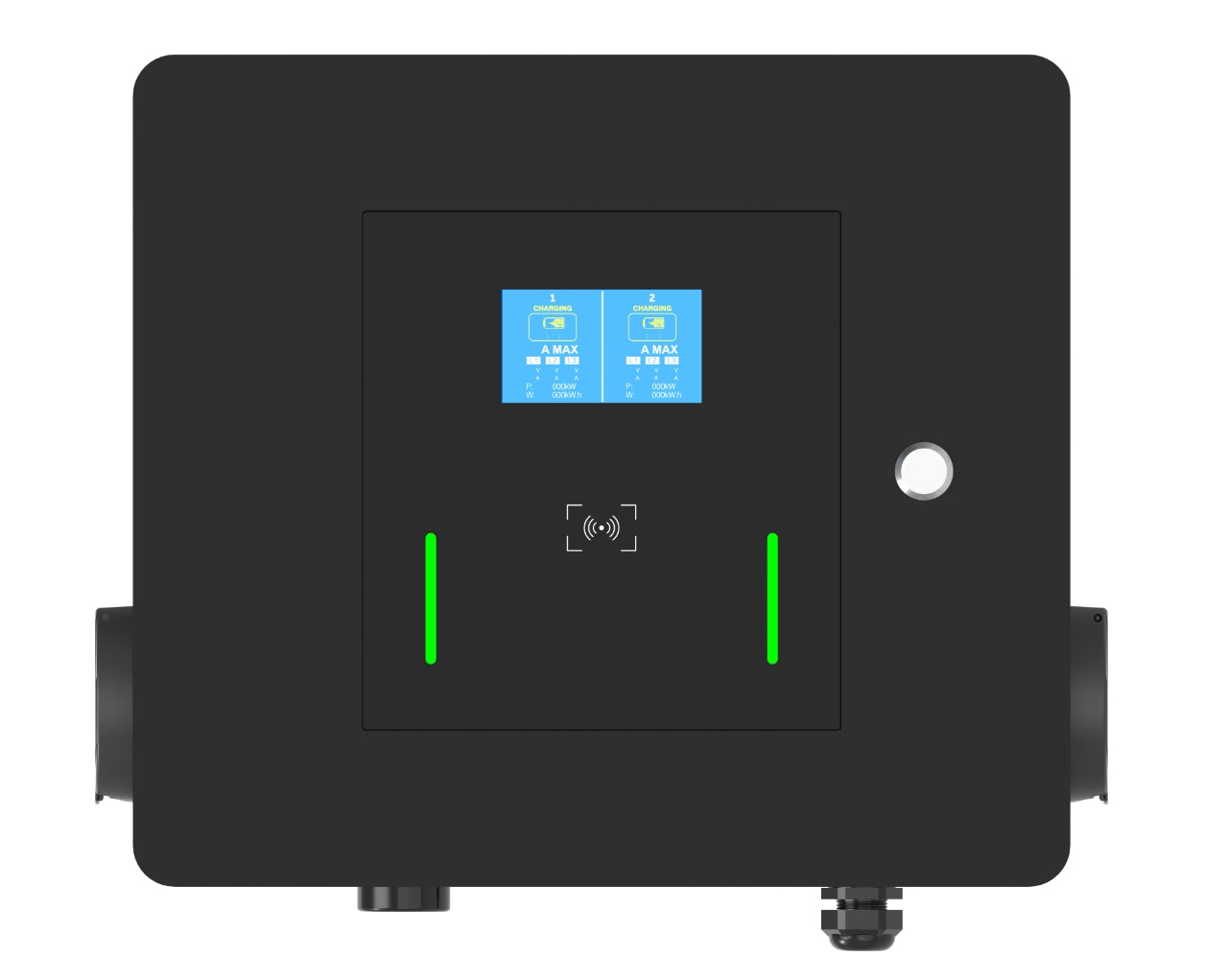 Dual EV Charger 7.4KW/22KW with Dynamic Load Balance | Type 2, 3-Phase