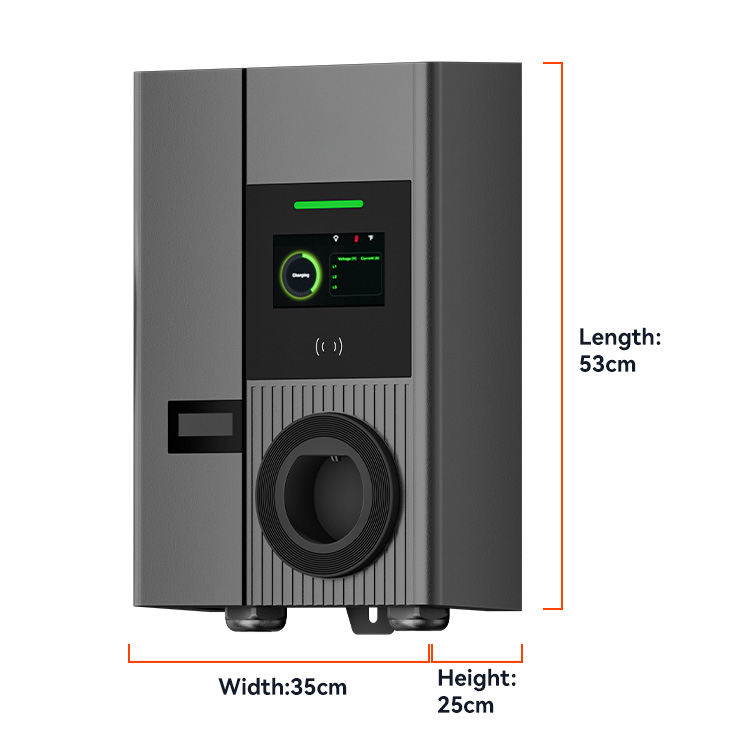 Smart EV Charger with App Control Mobile App Monitoring Load Balancing RFID QR Code Payment OCPP 2.0 22kW Charger for Tesla EVSE