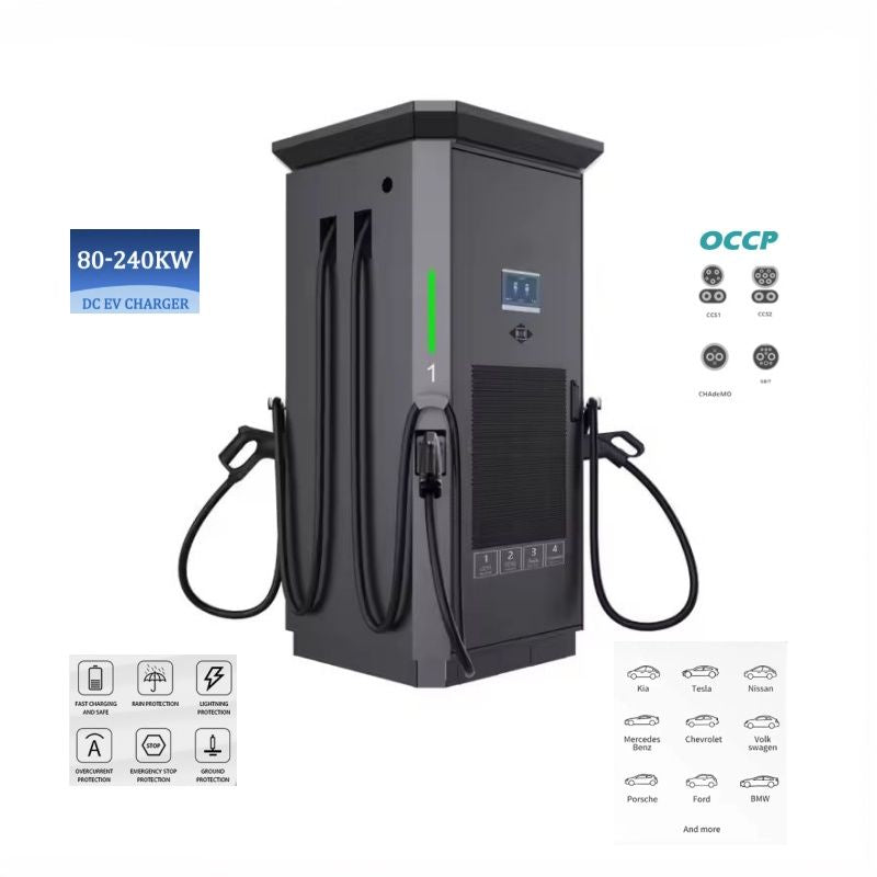 ODM 160kW 240kW 3Guns 4Guns GBT+CCS1+CCS2+CHAdeMO Fast DC EV Charger Station All EV Car