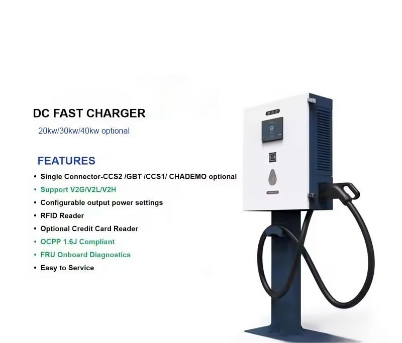 Customizable DC EV Charger | 20-40KW | Wall-Mounted & Column