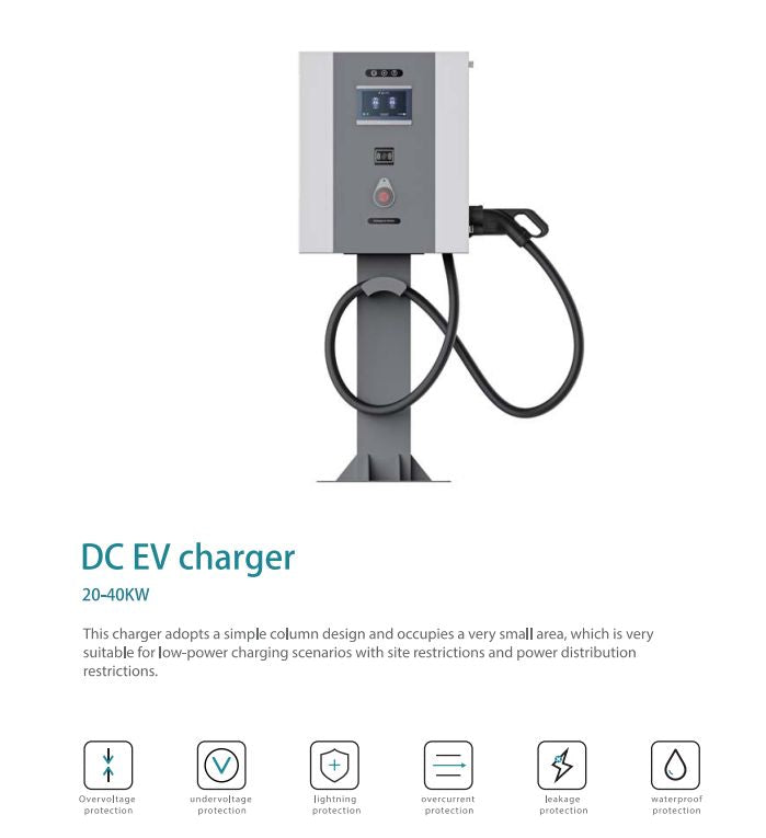 Customizable DC EV Charger | 20-40KW | Wall-Mounted & Column