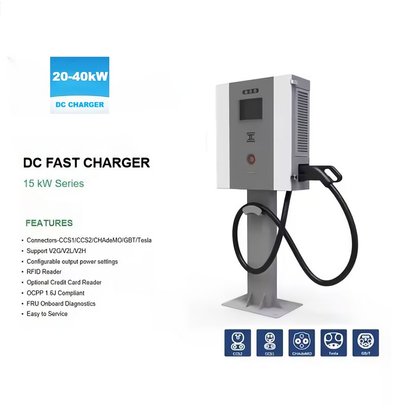 Customizable DC EV Charger | 20-40KW | Wall-Mounted & Column
