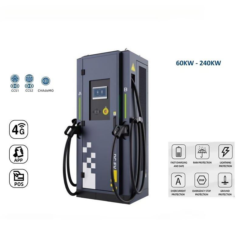 240-360kW Smart Commercial CCS2 Standard DC EV Charger Station Double Guns