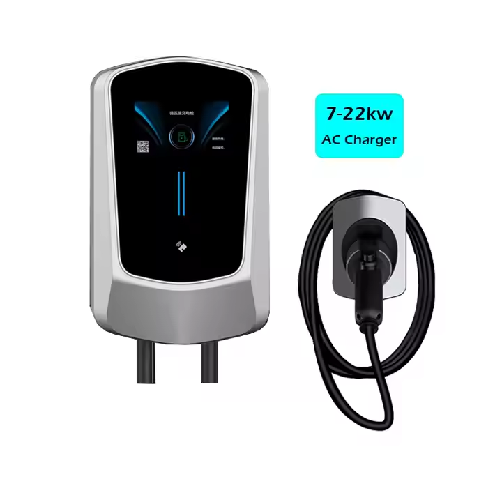Wallbox EV Charger 7/11/22KW with 4.3" LCD | App, Card & Password Access