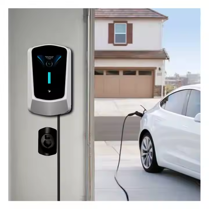 Wallbox EV Charger 7/11/22KW with 4.3" LCD | App, Card & Password Access
