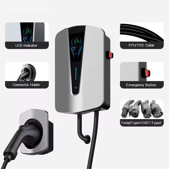 Fashion Design AC EV Charger with Load Balancing | 7-22KW, Fully Customizable
