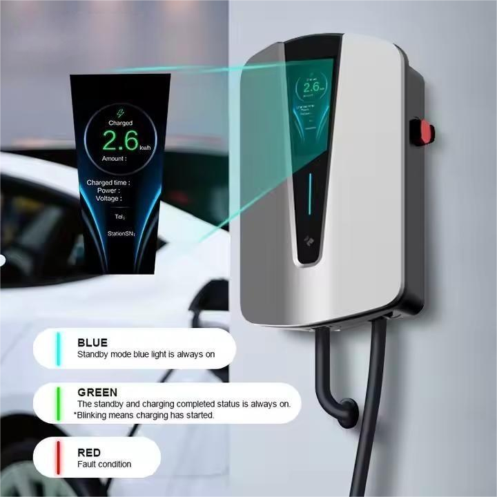 Fashion Design AC EV Charger with Load Balancing | 7-22KW, Fully Customizable
