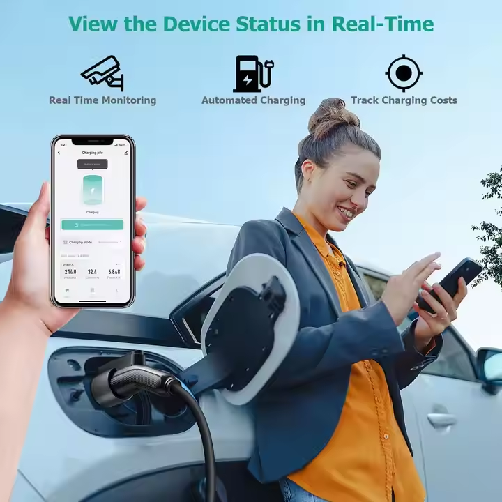 Fashion Design AC EV Charger with Load Balancing | 7-22KW, Fully Customizable