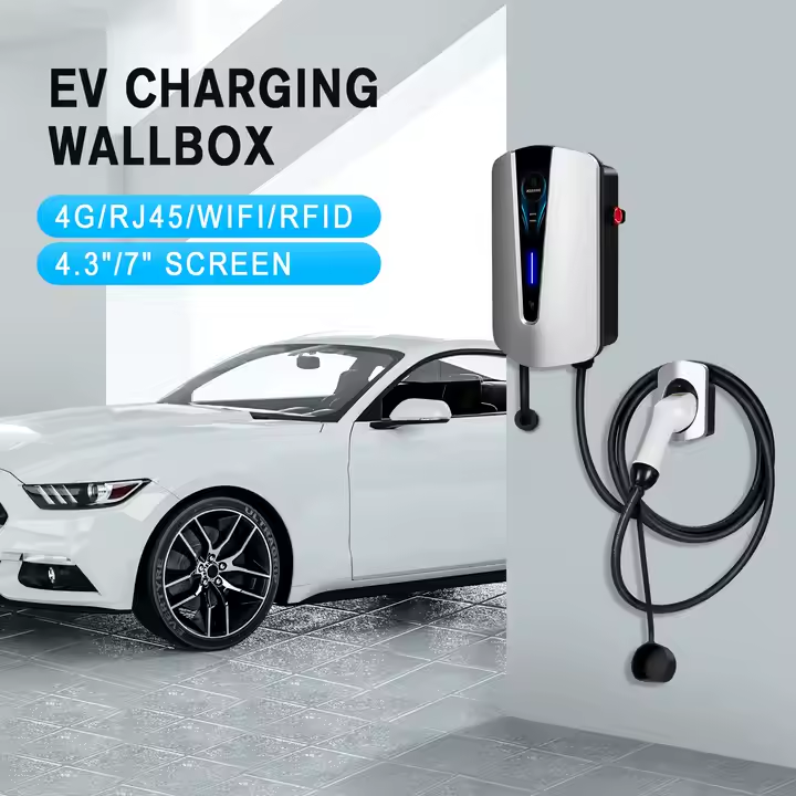 Fashion Design AC EV Charger with Load Balancing | 7-22KW, Fully Customizable