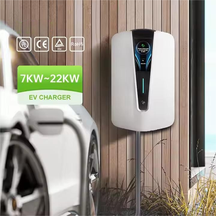 Fashion Design AC EV Charger with Load Balancing | 7-22KW, Fully Customizable