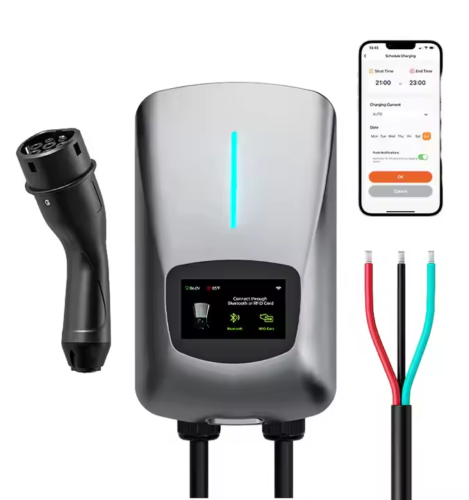 OEM Factory APP Voice Control 32A 7kW Type 2 Ev Fast European Standard Car Electric Charger Station