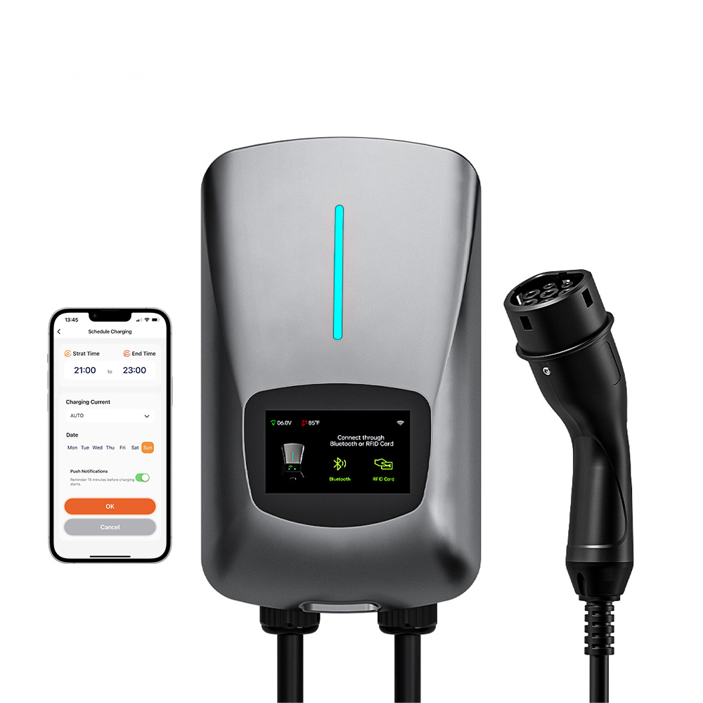 OEM Factory APP Voice Control 32A 7kW Type 2 Ev Fast European Standard Car Electric Charger Station