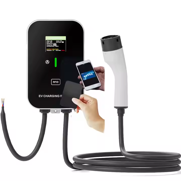 GBT European Standard Plug Charging Gun with 5 Meters New Condition New Energy Charging Pile EV Wall Charger