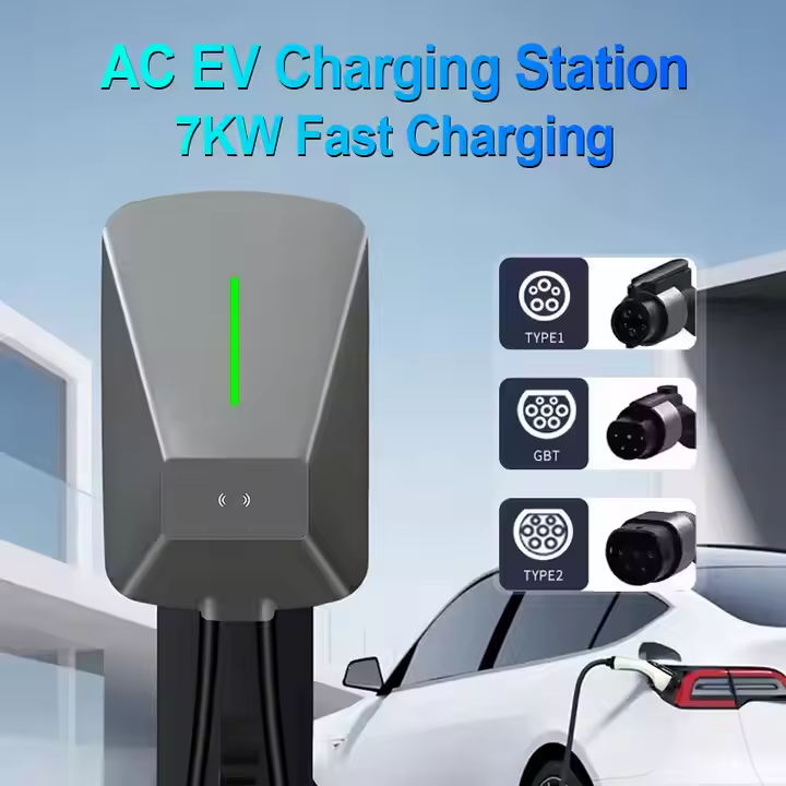 OEM Inlet Evse Type 2 32A Smart EV Charging Socket Ev Charger 220V Electric Car Charger Station