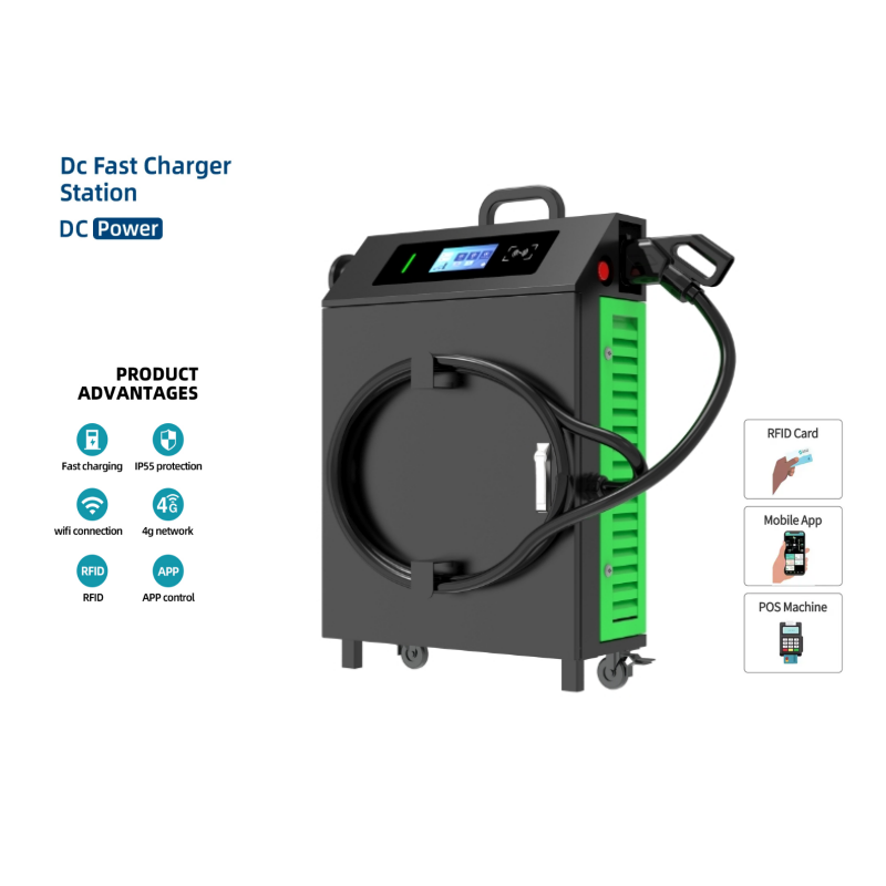 Mobile DC Fast EV Charger | 20-60KW | CCS1/CCS2/GBT/CHAdeMO