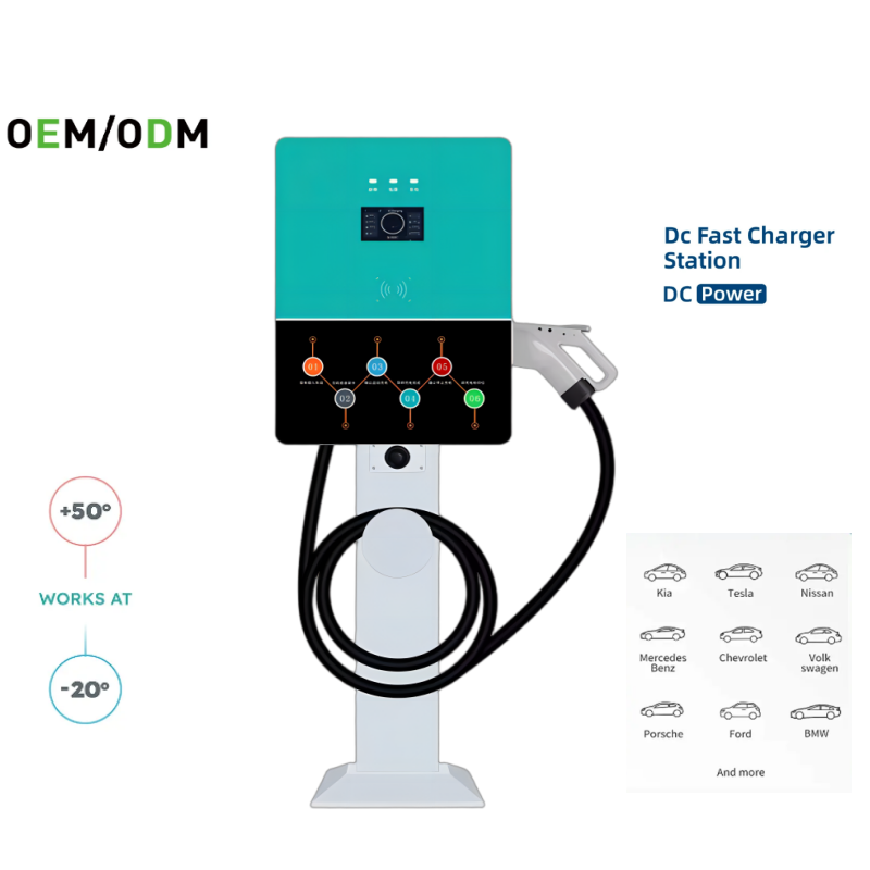 New Energy GBT DC Charging Station | 100A/125A Floor-Mounted
