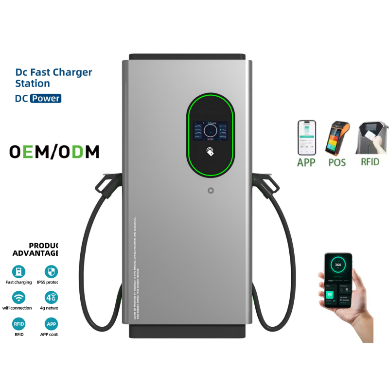 360KW High-Efficiency Intelligent New Energy Commercial 380V DC Fast Floor-Mounted Charging Station Universal