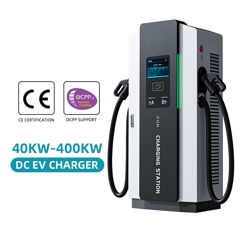 60-480kW Integrated Floor-Mounted DC EV Charging Station Dual Guns, Fast Charger for Commercial Use