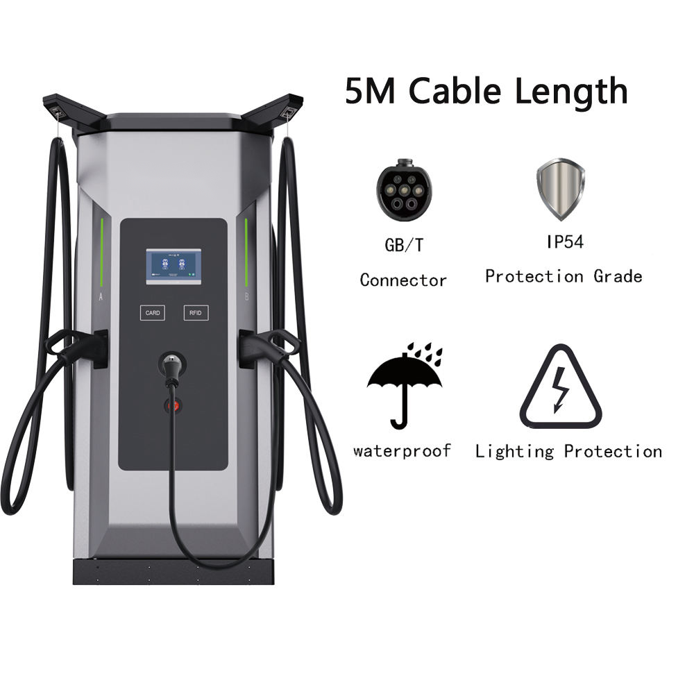 120kW 160kW DC OCPP Fast Car EV Charger Station New Energy Charging Pile with CCS CHAdeMO GBT Dual Guns Floor-Mounted Charging Piles